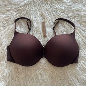 Skims Ultimate Push up Plunge Bra Cocoa Size 38D